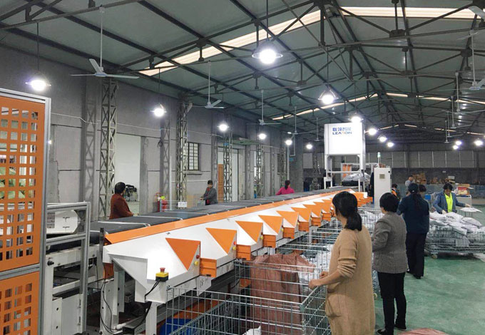 聯(lián)領(lǐng)智能直線交叉帶分揀線，助力常熟郵政雙十一